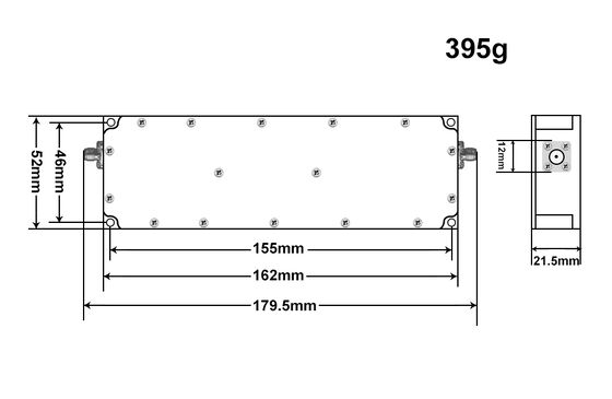 China factory 30W 50W 1000-3000MHz broadband wideband wireless power amplifier module for  key area protection
