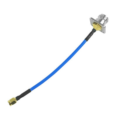 N-type Female Flange to SMA Male RF Coaxial Cable 50 Ohm Low Loss DC‐18GHz для драммера сигнала дронов и беспроводной связи